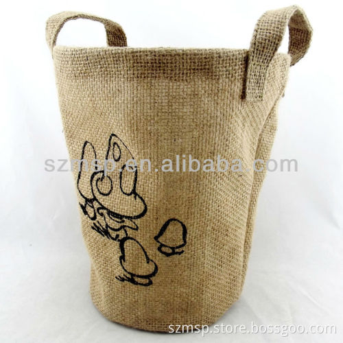 Natural jute decorative baskets